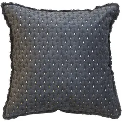 Chic Antique Moulin Kissen Velours, L40/B40 cm, kohle