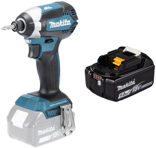 Set Makita Akkuschlagschrauber DTD153Z + Akku-BL1850B Li 18,0V 5.0Ah