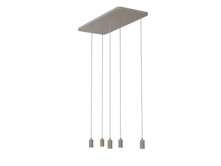 Zand bruine hanglamp Madox 5-lichts Segula - SG-70386