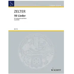 50 Lieder für Singstimme und Klavier (dt), Fachbücher von Karl Friedrich Zelter