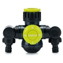 BARICUS Wasserhahn-Verteiler Doppelschlauch- anschluß 5J.Herstellergarantie