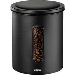Xavax Kaffeedose für 500g Bohnen oder 700g Pulver, luftdicht, aromadicht, Schwarz 00111275 Dose für Kaffeebohnen