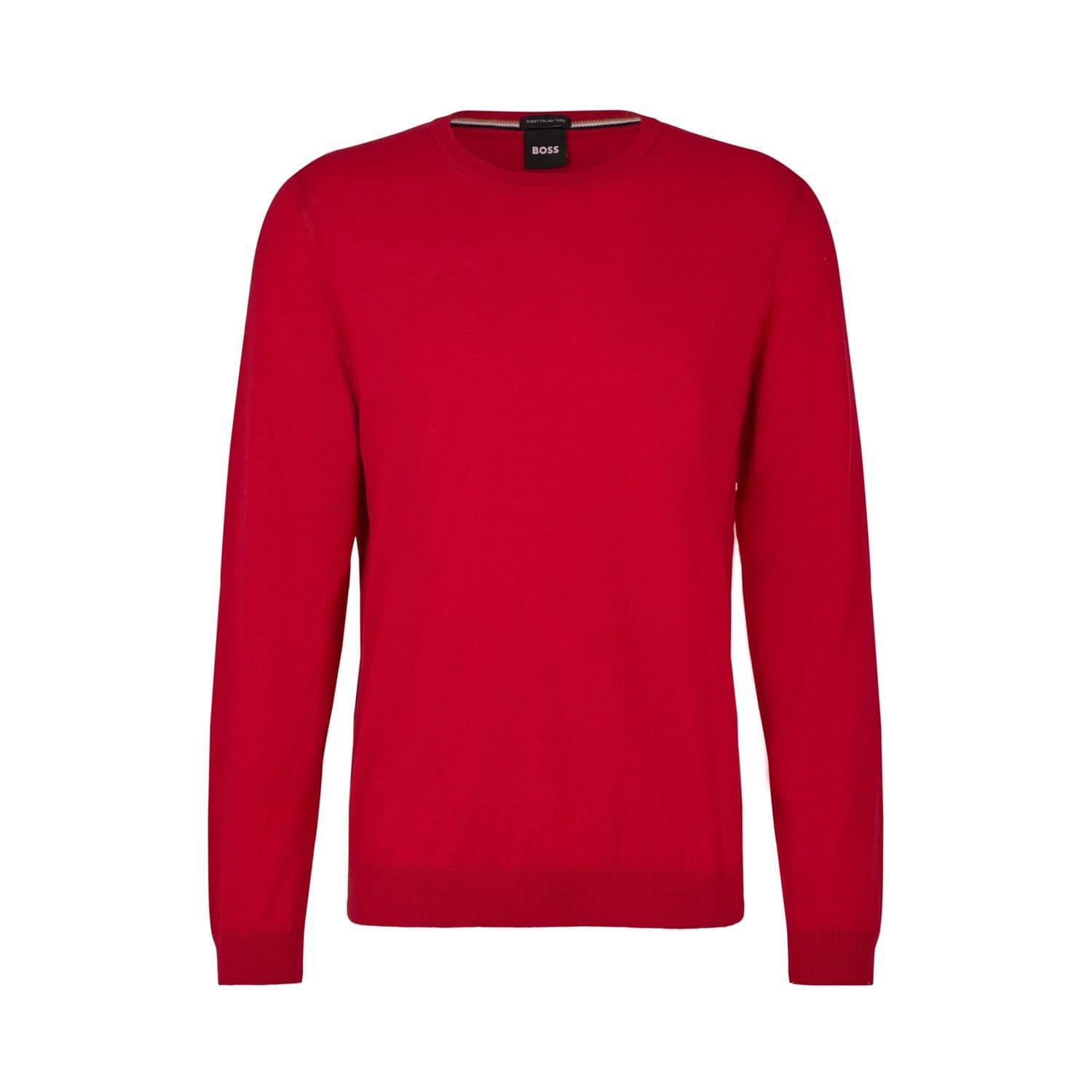 Hugo Boss Heren Leno-P Trui (Rood)