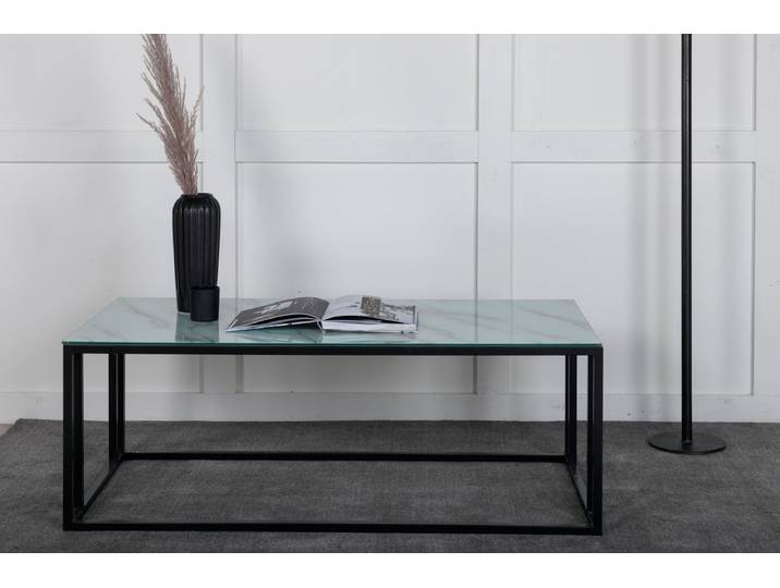 Couchtisch Velen - mit feiner Marmoroptik - Rechteckig - Luxusbetten24