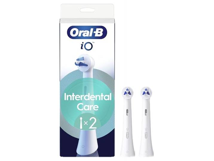 Oral-B iO Interdental Clean, authentieke ronde borstels, geschikt voor beugels, implantaten en slecht uitgelijnde tanden, x2