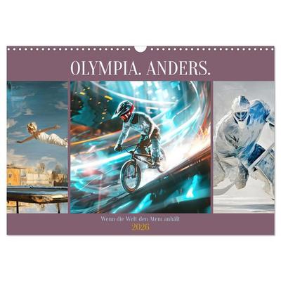 Olympia. Anders. (Wandkalender 2026 DIN A3 quer), CALVENDO Monatskalender
