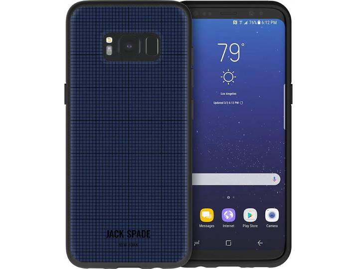Jack Spade Graph-Check Case Navy voor Samsung Galaxy S8