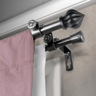InStyleDesign Jan Double Curtain Rod 5/8-inch dia.