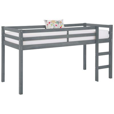 Hochbett OTTO HOME "Alpi", grau, B:103cm H:111cm L:208cm, Hochbetten, Hochbett, aus schönem massivem Kiefernholz, Außenmaßenbreite 103 cm