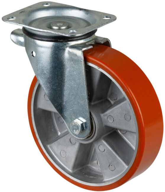 BS Rollen Roulette pivotante, diamètre 200 mm L400.B90 400 kg, acier galvanisé (L400.B90.202)