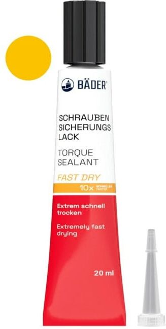 Bäder Vernis de sécurité pour vis Fast Dry 20 ml tube orange ; baeder (12200f)