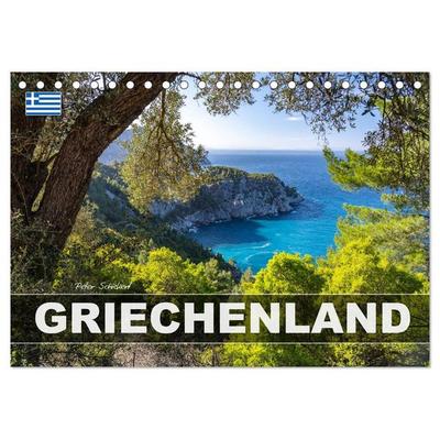 Griechenland (Tischkalender 2026 DIN A5 quer), CALVENDO Monatskalender