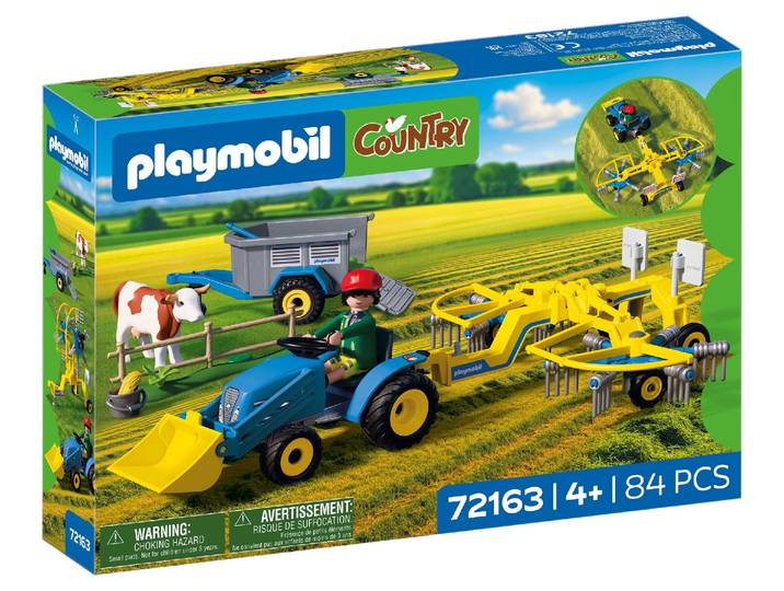 Playmobil Country Petit tracteur avec andaineur à foin 72163 PLAYMOBIL