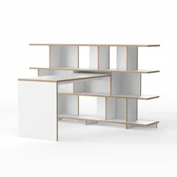 Anstell Tisch zu Regal Stell