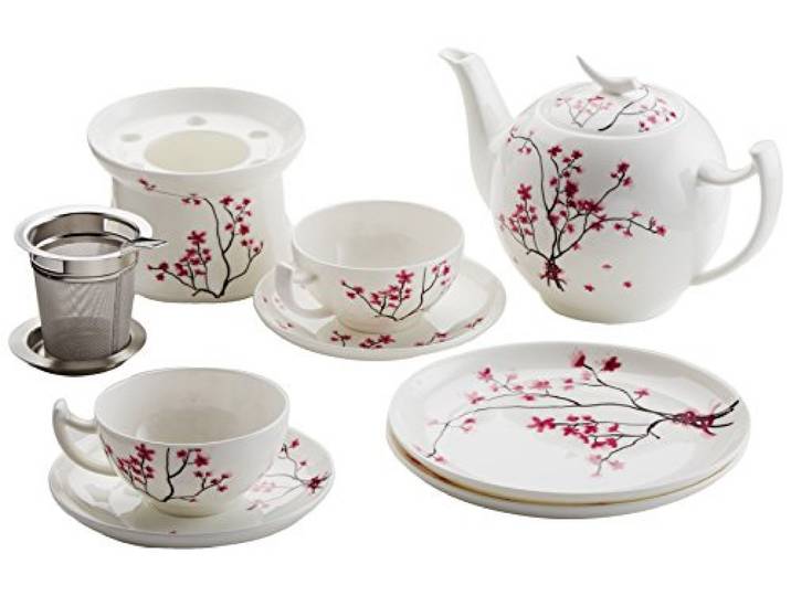 TeaLogic 2 Personen Teeservice Cherry Blossom