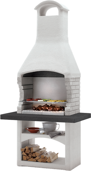 Palazzetti Galapagos 2 - Barbecue à bois et charbon en maçonnerie