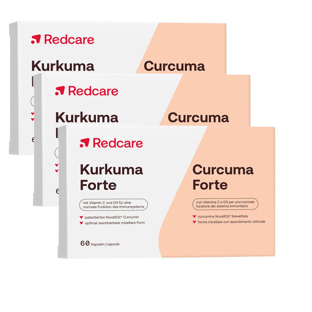 Kurkuma Forte RedCare 3er-Pack 3x60 St Kapseln