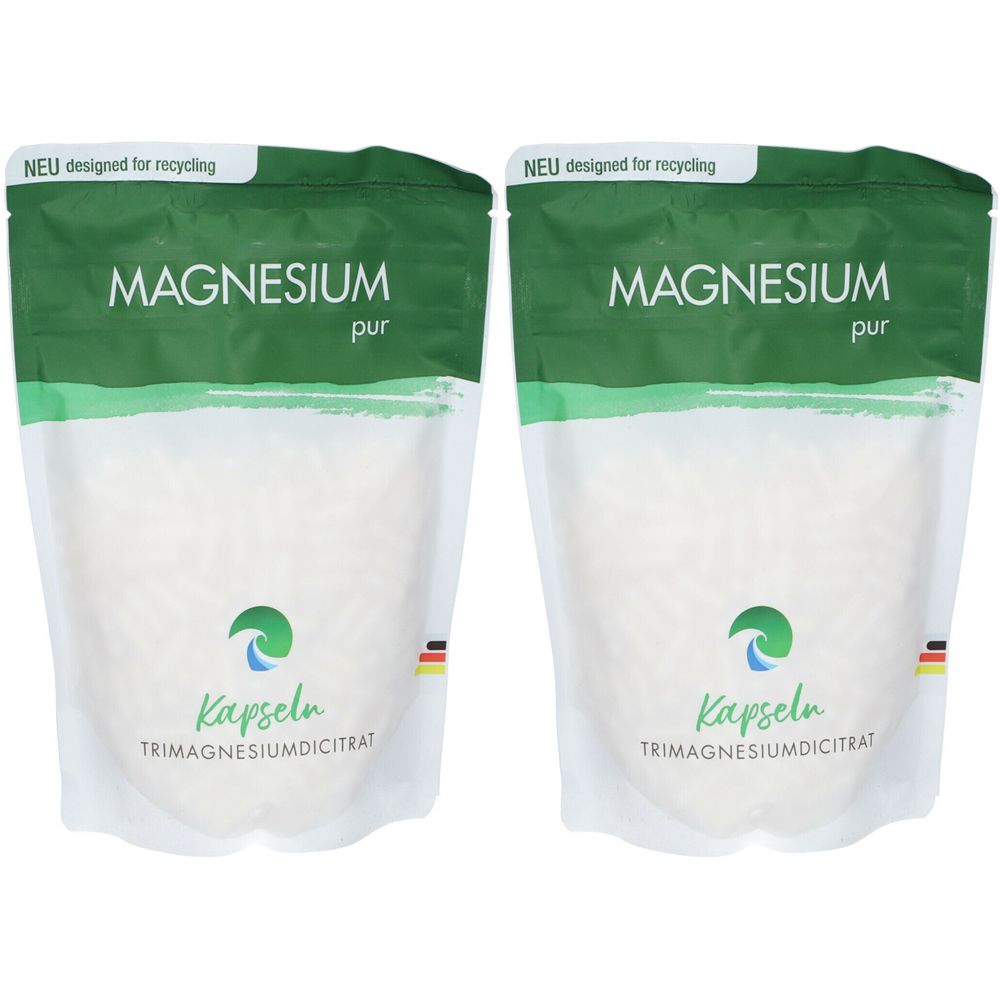 Magnesium pur Doppelpack 2x500 St Kapseln