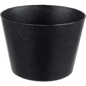 Schuller Gipsbecher Pan Soft, schwarz, Ø 13 x 9 cm, aus flexiblem Gummi, konisch