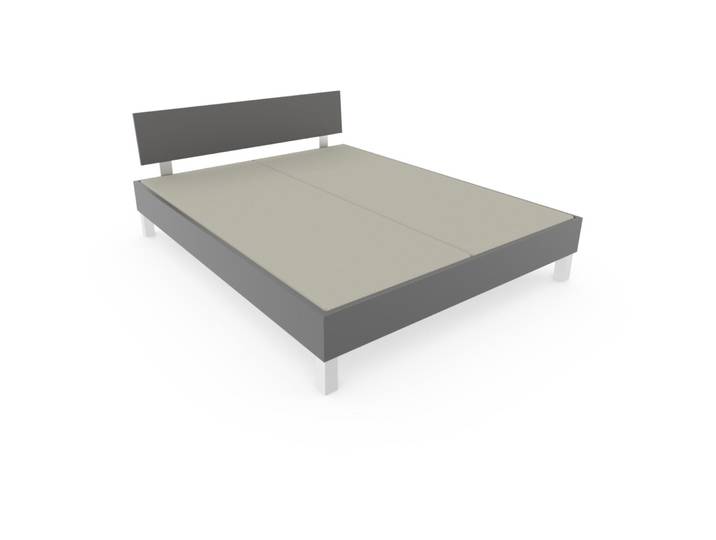 Bett Window anthrazit Holzwerkstoff 90 x 200 cm - Bett