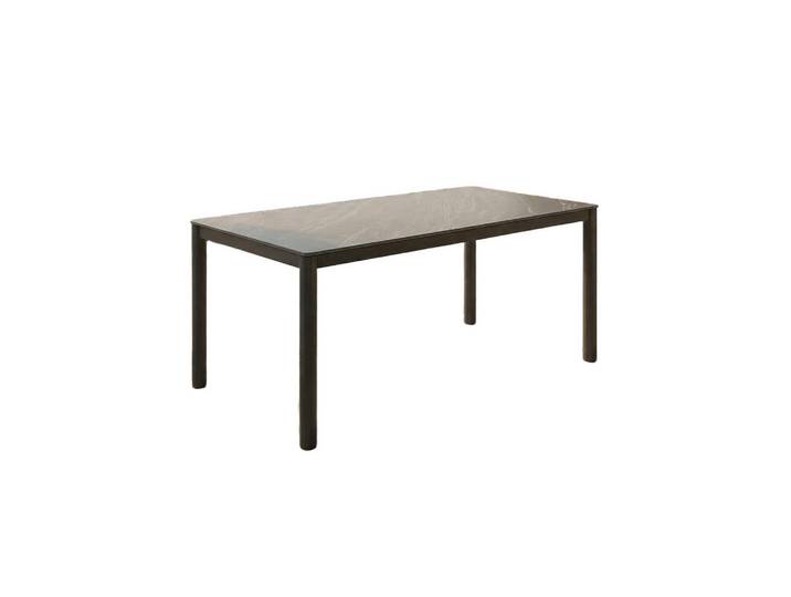Kawola Gartentisch Longa Anthrazit Keramik, Dunkelgrau, Rechteckig, 180x75x90 cm, Gartenmöbel, Gartentische, Klapptische