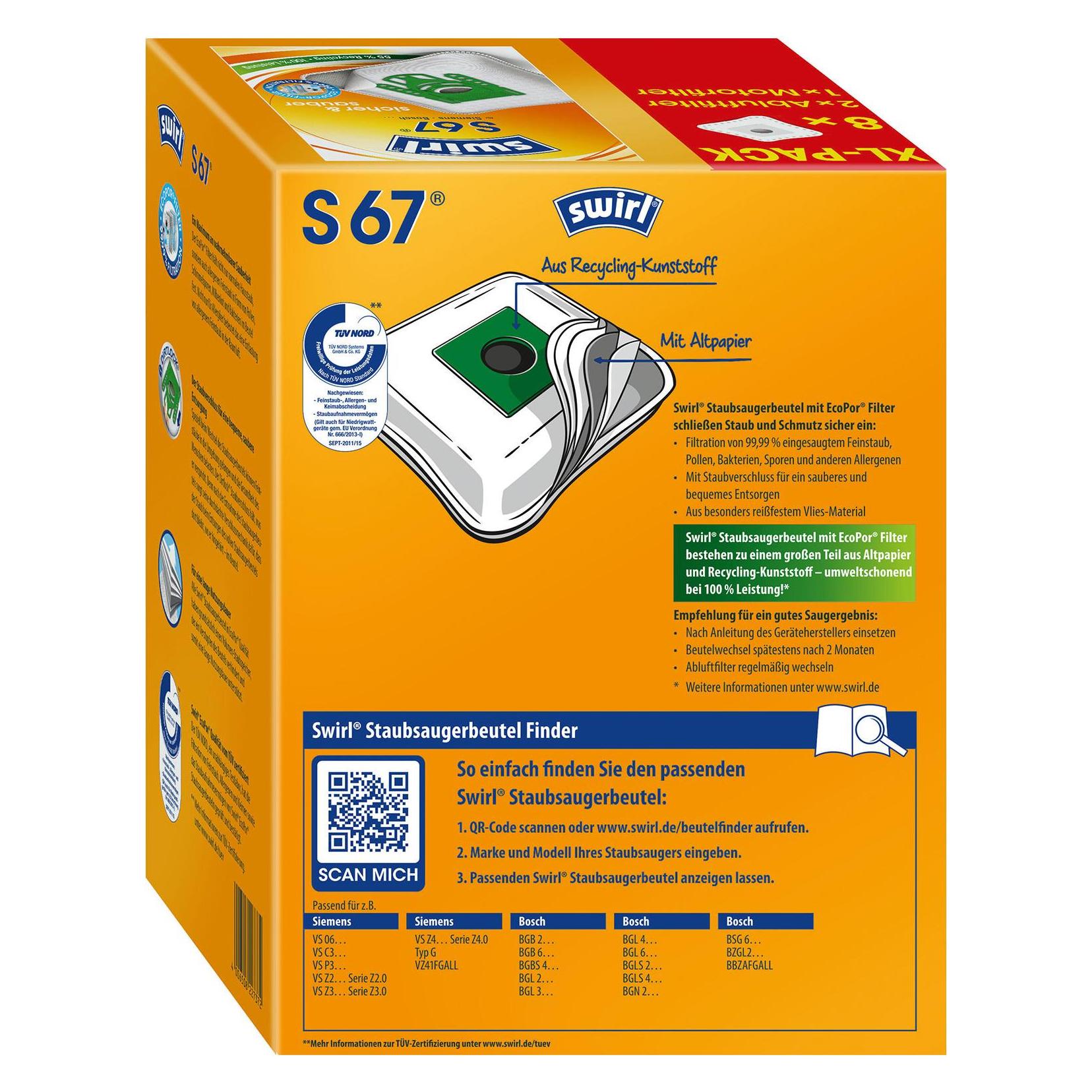 Swirl S 67 XL Vorteilspack EcoPor (8x) (227372)