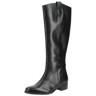Stiefel GABOR "Gabor Stiefel Leder", Damen, Gr. 38,5, schwarz, Leder, Schuhe Stiefel
