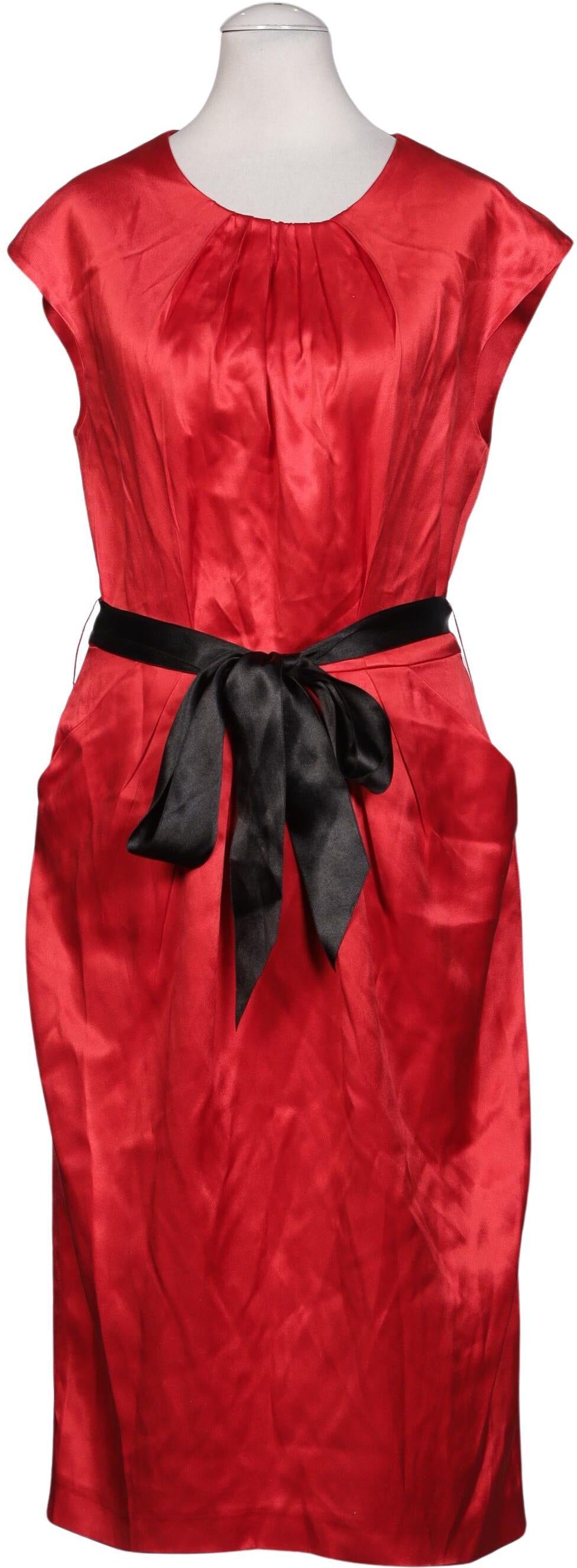 Carolina Herrera Damen Kleid, Rot, Gr. M (US 6), Seide - Second Hand