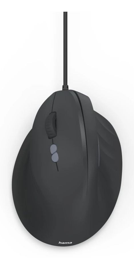 Hama 173087 ECM-500L 1800 DPI Büro Maus Optisch (Schwarz) 00173087