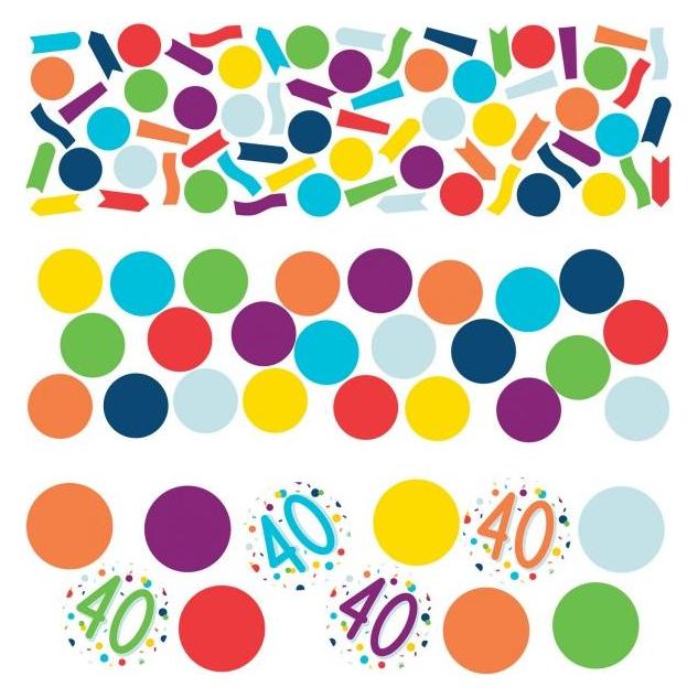 Magni amscan konfetti 40 Confetti Birthday 34 Gramm Papier (10 Stk.) (9909824)