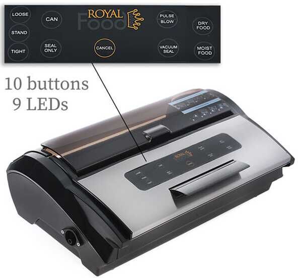 Royal Food RSV 3700 Super - Machine sous vide - Barre de soudure de 35 cm