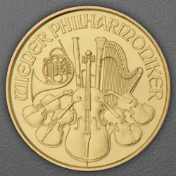 Goldmünze 1/25oz "Wiener Philharmoniker" aktueller Jahrgang (Österreich)