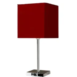 Tischleuchte SIMPLE SQUARE, rot, H:25 cm