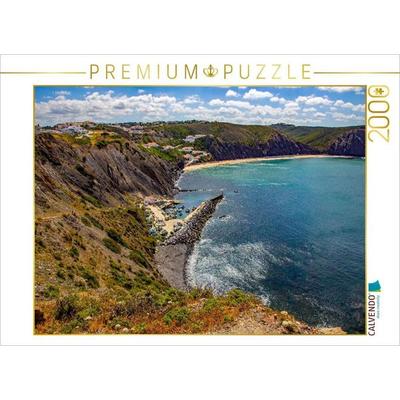 CALVENDO Puzzle Der kleine Fischerhafen von Praia da Arrifana | 2000 Teile Lege-Größe 90 × 67 cm Foto-Puzzle für glückliche Stunden, von , Calvendo