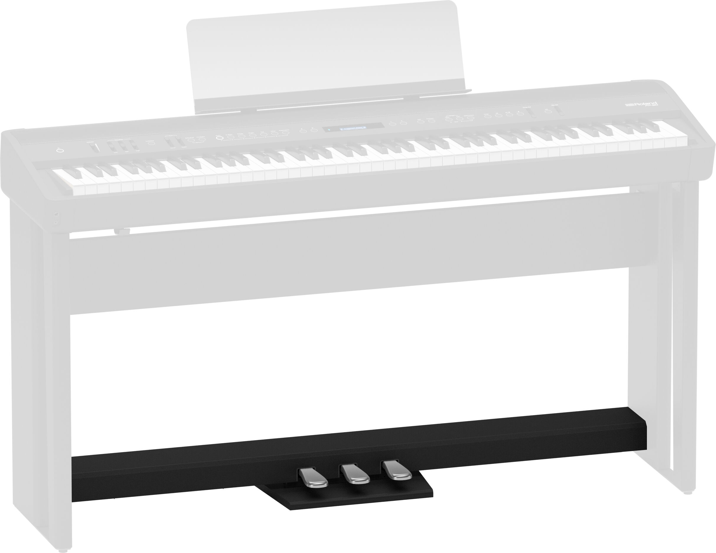 KPD-90-BK Barra 3 Pedais para Pianos Roland FP-60X BK e FP-90X BK
