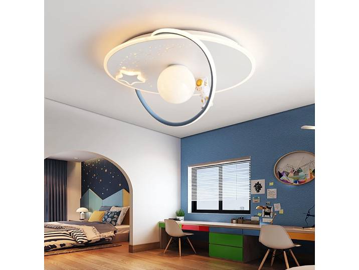 Plafonnier pour enfants, plafonnier pour enfants de 50 cm, 3000K-6000K, plafonnier de chambre à coucher à intensité variable avec fonction [caractéristique de la fonction, par exemple, éclairage