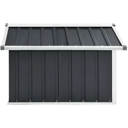 vidaXL Rasenmäher Garage 92x97x63 cm Verzinkter Stahl Anthrazit