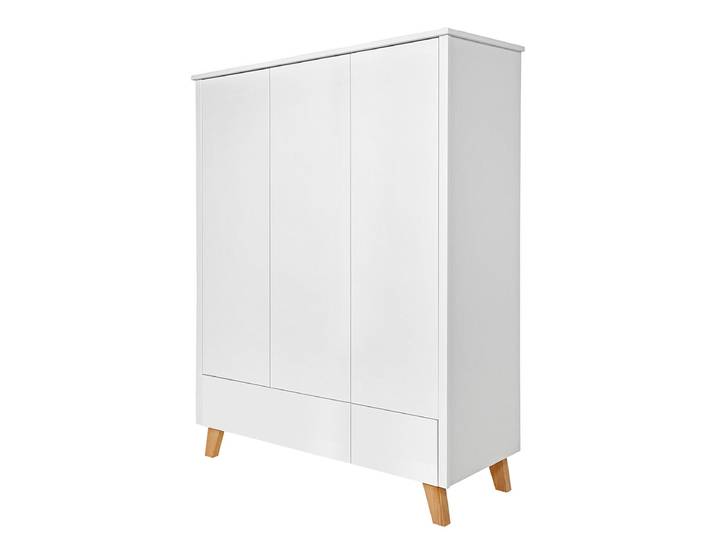 Armoire 3 portes 2 tiroirs Novelies Zara Blanc