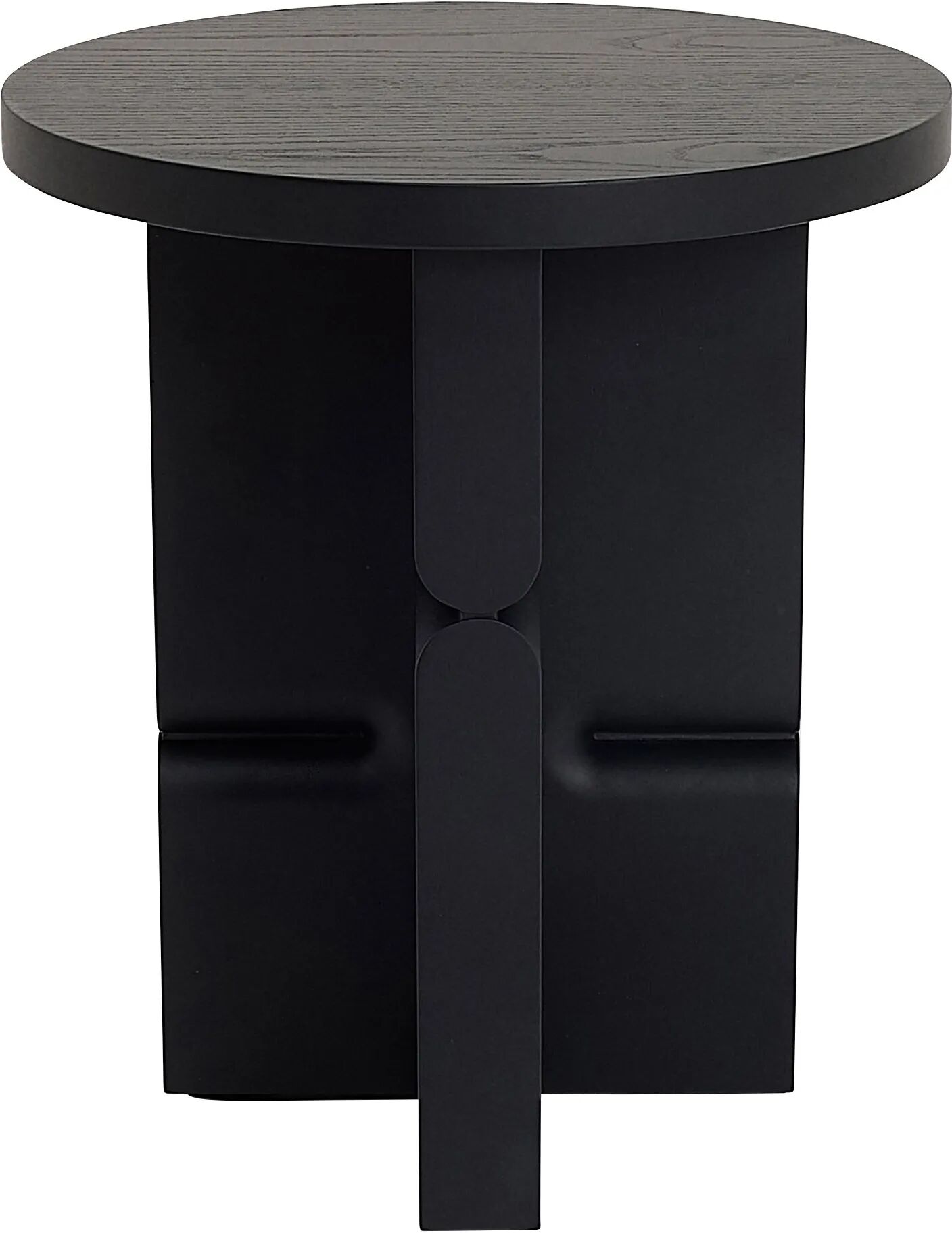 Nobodinoz Table d'appoint en bois peint Noon Noir taille unique