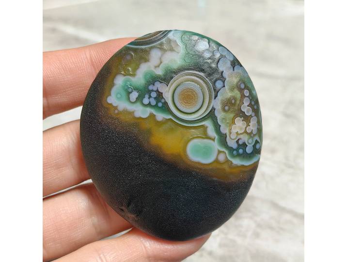 Agate d'oeil divin naturel pur, pierre brute Gobi, pierres de palmier, spécimen minéral, Talisman porte-bonheur, fabrication de bijoux à faire soi-même, décoration de maison