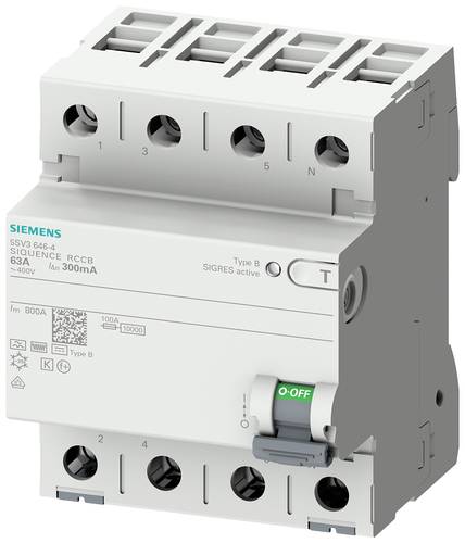Siemens 5SV33444KK14 5SV3344-4KK14 Fehlerstrom-Schutzschalter B+ 4polig 40A 0.03A