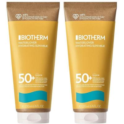 Biotherm Waterlover Hydrating Sun Milk LSF 50 2x 2x200 ml Milch