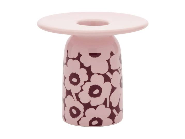 Marimekko Pikkuinen Unikko bougeoir Rose-bordeaux