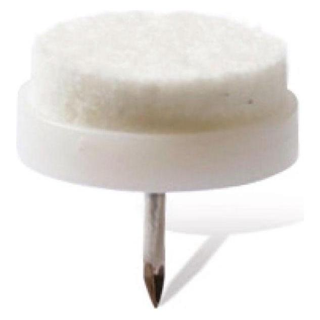 Haushalt Felt Pads With Nail D24 White 8 Pcs (Filzgleiter, 8 Stk.) (38034966)