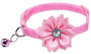 Uplifted Finds Petal Perfect Floral Breakaway Cat Collar pink