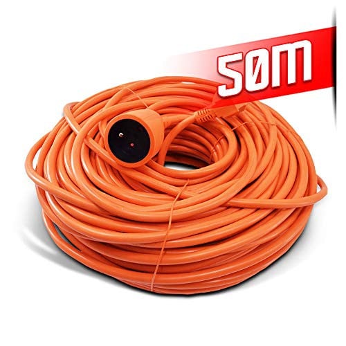 I-Watts I-RAJ3G15-25M verlengkabel, oranje, 50 m