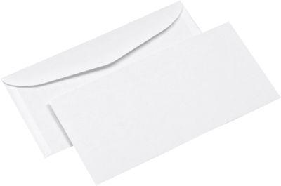 Kuvertierumschläge 114 x 229 mm DIN lang Offset weiss, 1000 Stück, ohne Fenster