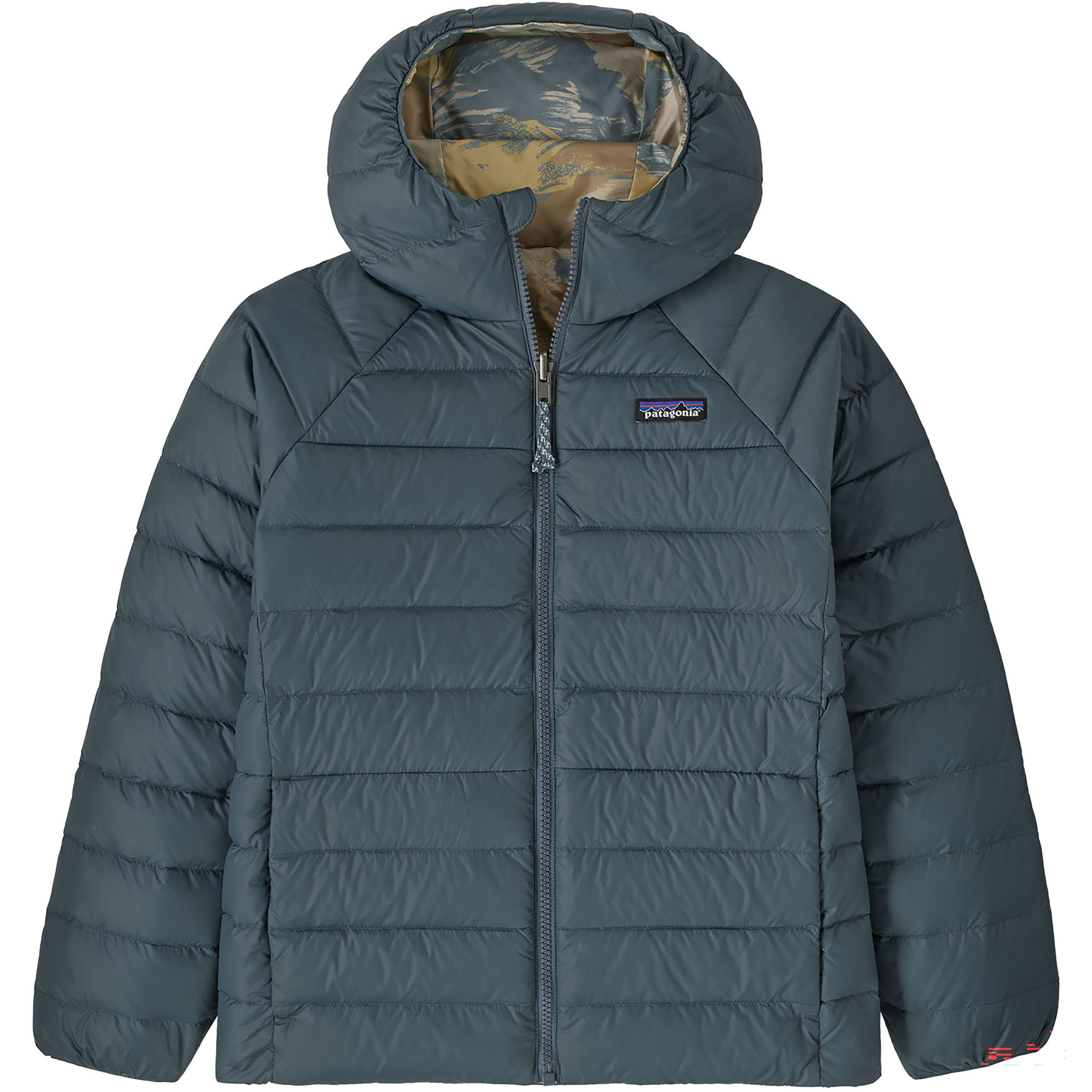 Patagonia Revers Down Sweater Kinder Isolationsjacke beige Größe 118 Lifestyle Klein verpackbar Wasserabweisend