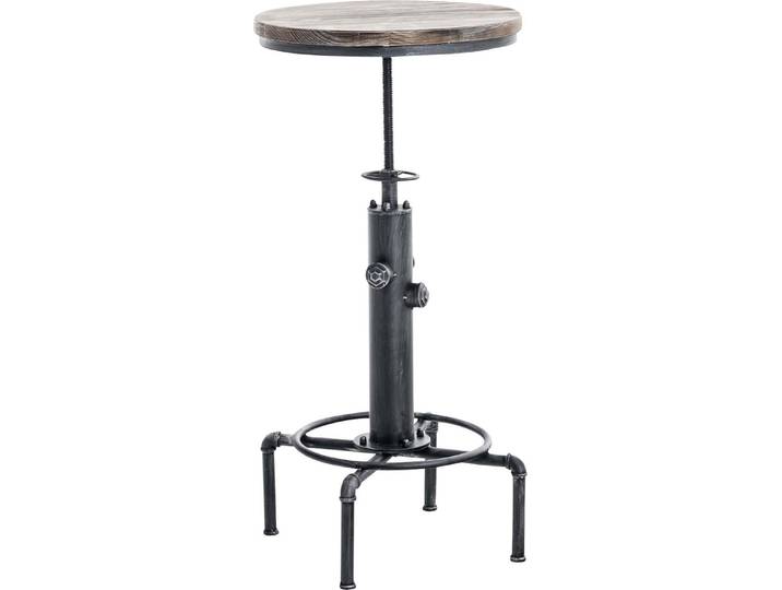 CLP Stehtisch Lumos, Holz höhenverstellbar Farbe antik silber