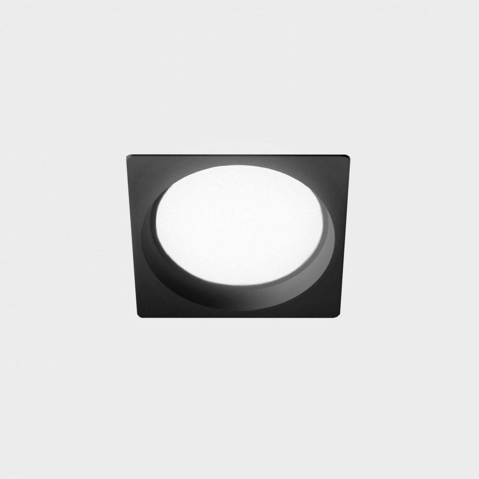 KOHL LIGHTING LIM SQ inbouwspot met frame, zwart, 7W, 4000K, 103x103 mm